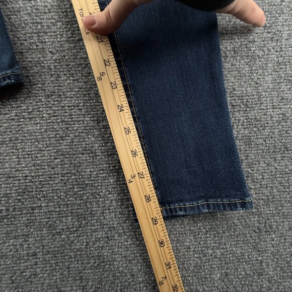 True Religion Jeans 32 (30x29) Casey USA Made Skinny Straight Stretch Blue Denim - Picture 7 of 16